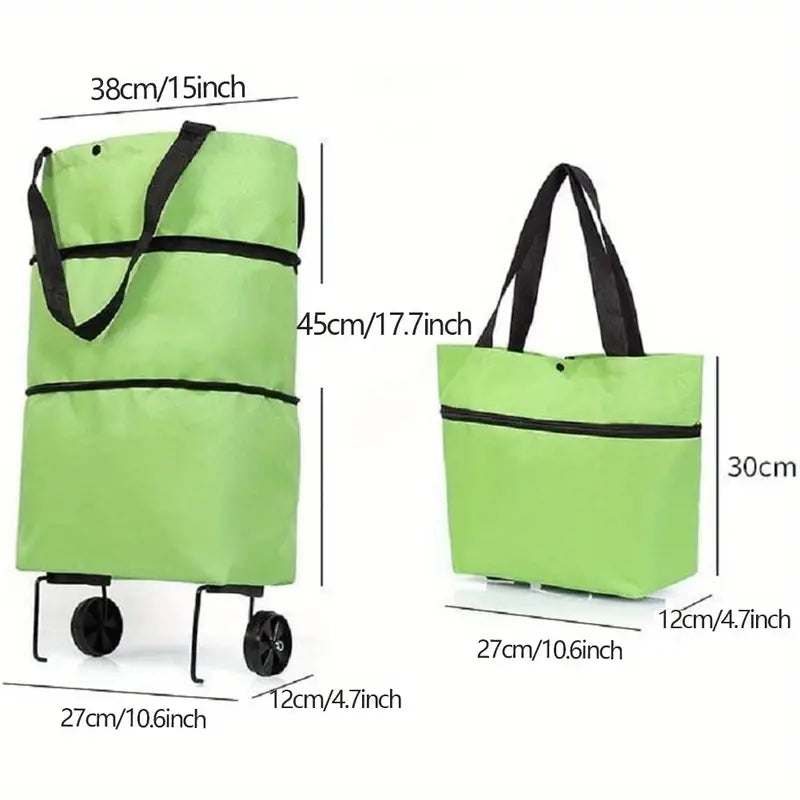 FlexiCart™️ | Folding Shopping Bag with Wheels