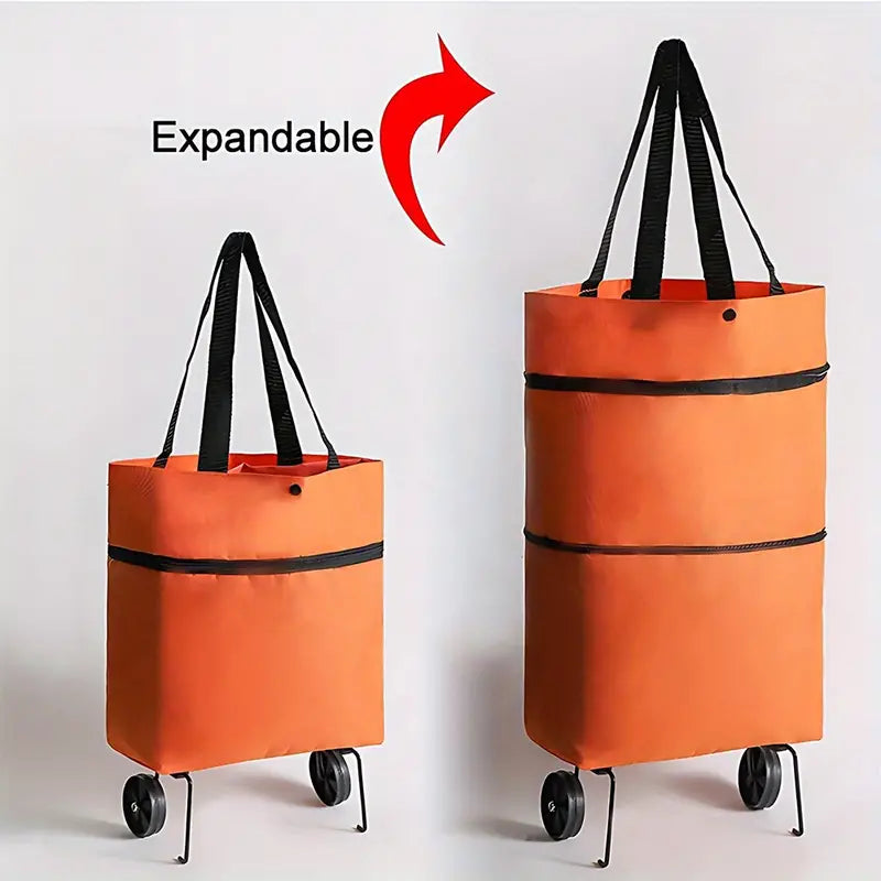 FlexiCart™️ | Folding Shopping Bag with Wheels